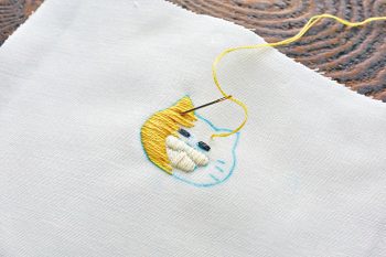 【図案付き！】おうちでチクチク♪ノラネコぐんだんの簡単＆かわいい刺繍プチワッペンの画像6