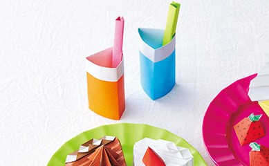 折り紙のケーキとジュースでおままごと♪お出かけ先でも楽しめる、遊べる折り紙をご紹介の画像68