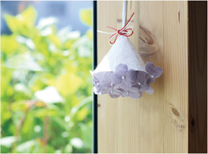 梅雨を吹き飛ばす！さかさま紫陽花の吊り飾り【中川政七商店とつくる、季節のしつらい】の画像10