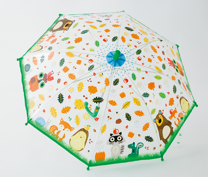 雨降りの日も楽しみに。動物柄が目を引くカラフルな「子ども傘」【「かうめも」kodomoe4月号】の画像2