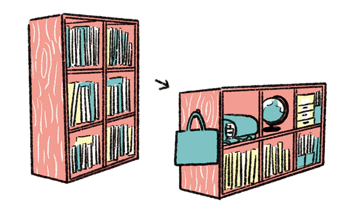 本棚のあるリビングの作り方Q&A「図書館で何冊も絵本を借りるので毎回