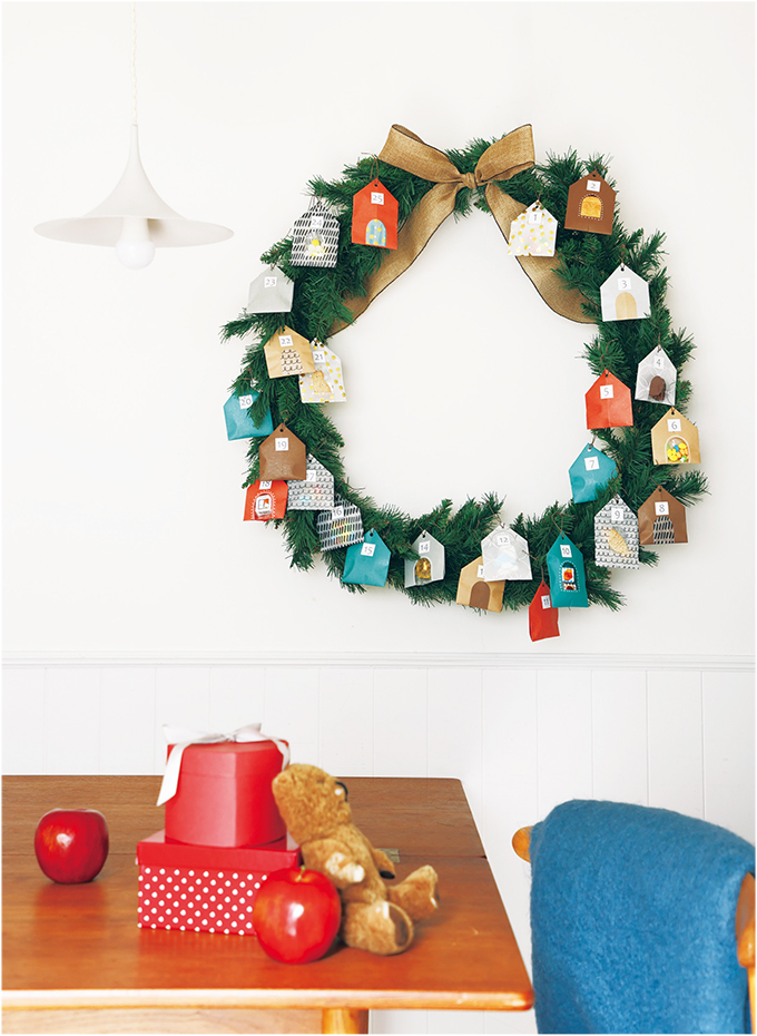 壁で楽しむクリスマス「リース＆アドベントハウスのカレンダー」【最新号からちょっと見せ】の画像1