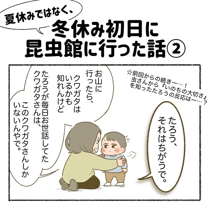 「クワガタさん、安らかにお眠りください！」そのために昆虫館に行ったのに!?【まいにちてんてこまい・20】の画像1