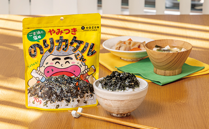 使いやすいフレーク状の海苔ふりかけ のりカケルくん ごま油と塩味【kodomoe CHECK6月号】