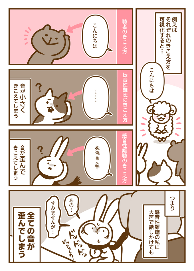 大声で話しかければ聞こえると思われてる？耳がきこえない私が気遣いに感じる違和感の話【耳がきこえない私が社会人になりました。07】の画像3