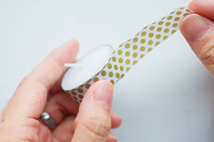 超簡単！ マステでキャンドルをデコって、クリスマスのテーブルコーディネートのできあがり♪の画像3