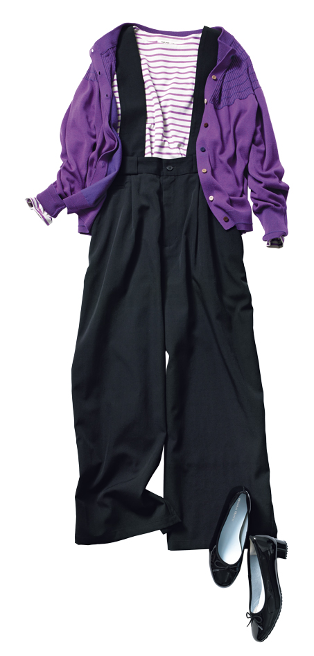 実はママコーデに取り入れやすい万能カラー「パープル」。イチオシの合わせ色はコレ!の画像1