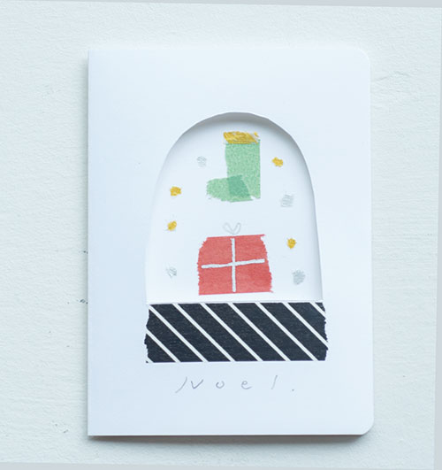 マステで作る「スノードーム風カード」でメリークリスマス！ ちぎって貼って親子で楽しい！の画像2