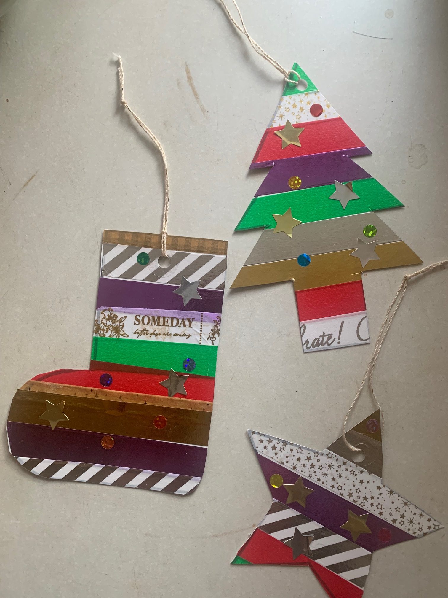 クリスマス飾りを子どもと一緒に作ってみました♪「マステ」で「ブーツのオーナメント」【編集部スタッフイチオシ！】の画像1