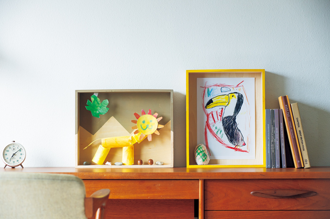 【子どもの立体作品を飾るアイディア】簡単!「ボックスフレーム」の作り方の画像1