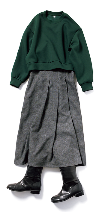 【今季トレンド】「ミディ丈スカート」に合わせるならこのアイテム!の画像1