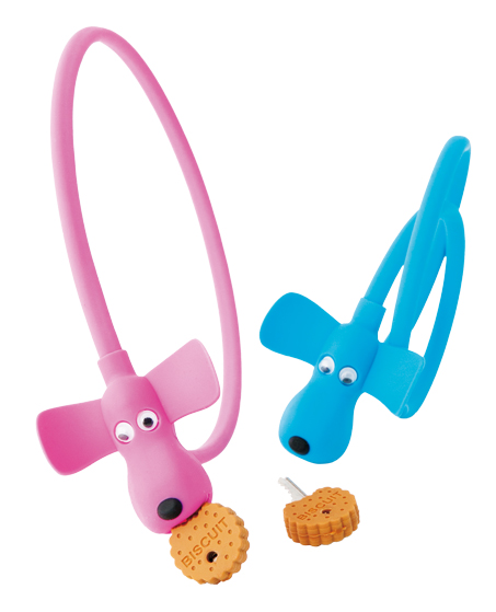 子どもの自転車の番犬に! クッキーが鍵になっている犬の顔の「自転車用ロック」【こどモノ2月号】の画像1