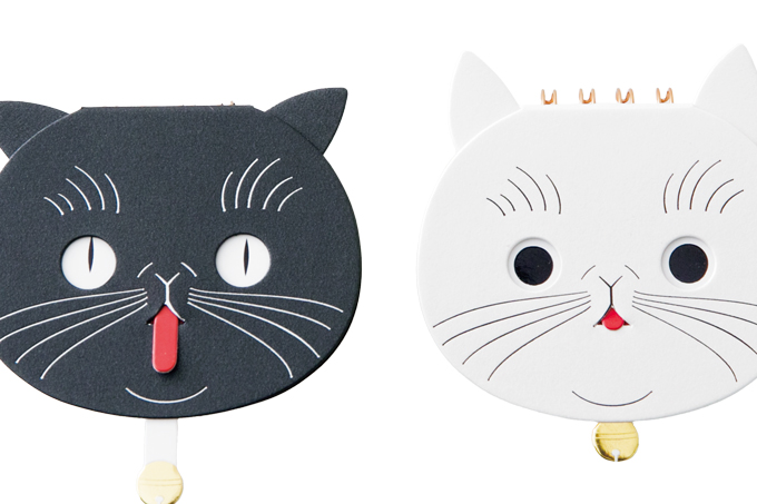 【プチギフトにおすすめ！】鈴を引っ張ると表情が変化♪ ユニークな、ねこの「メモ帳」をご紹介