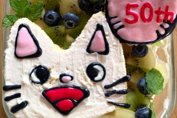 【「ノンタンのスコップケーキ」作ってみた】kodomoeオリジナルレシピ♪「ヨーグルトクリームがサッパリ、フルーツとの相性も抜群！ 簡単だから子どもと一緒に楽しく作れます！」・編集部スタッフイチオシ！