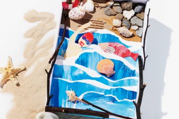 【夏の思い出を表現しよう!】海やキャンプなど、楽しかった風景を詰め込んで♪ 世界にひとつだけの「夏の思い出コラージュBOX」を作ろう!