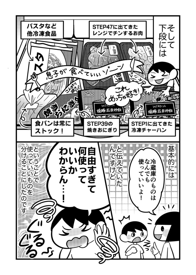 料理好きの不登校息子のためにサブ冷蔵庫を導入したら…「なんて便利なんや‼」と母感動！【不登校息子のおひるごはん50】　の画像2